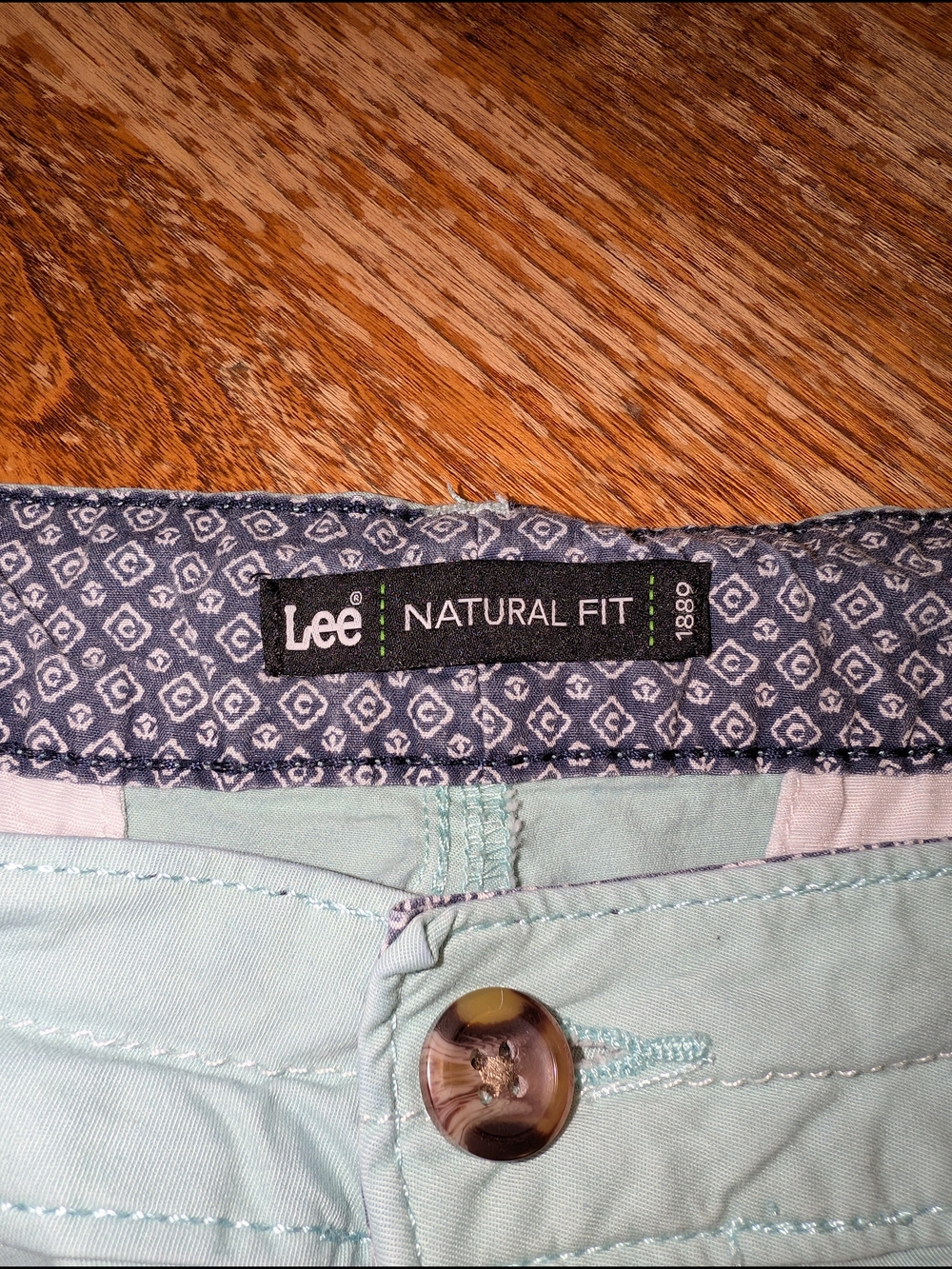 Lee Women's Pastel Teal Bermuda Shorts - Picture 3 of 4